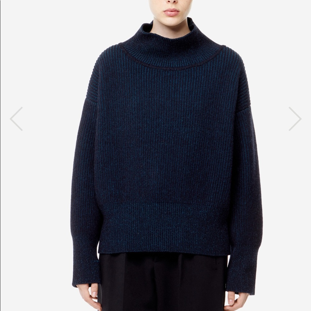 Brown Ribbed Pullover Knit Sweater Maison Kitsune - Picture 3 of 3